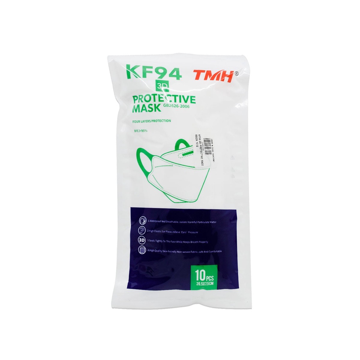Kf94 3D Protective Face Mask 10 Pieces