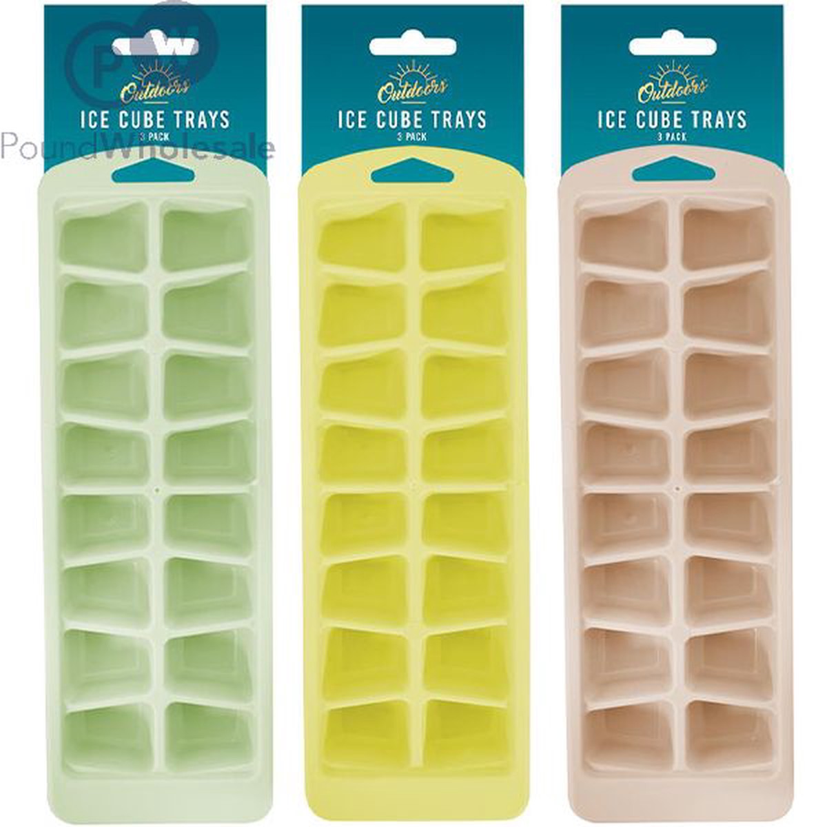 Outdoors Ice Cube Trays 3pk