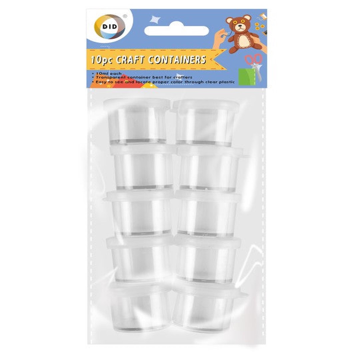 DID Craft Containers 10pc